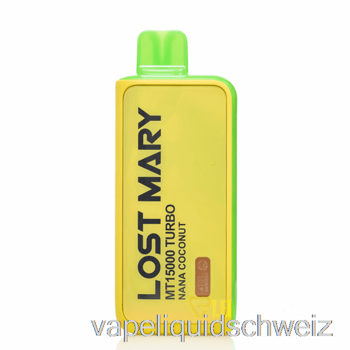 Lost Mary MT15000 Einweg-Nana-Kokosnuss-Vape-Flüssigkeit E-Liquid Schweiz